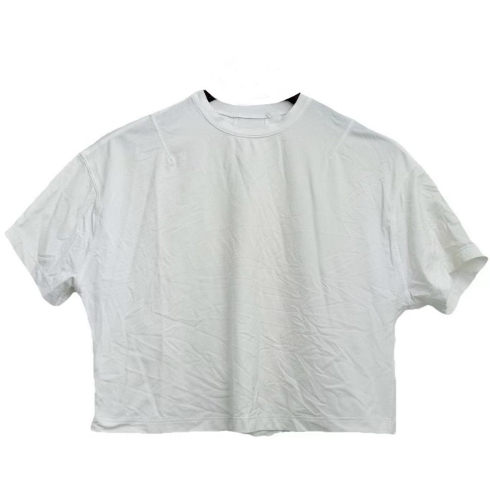 LULULEMON Ivory White Abrasion-Resistant Training T-Shirt Size 6